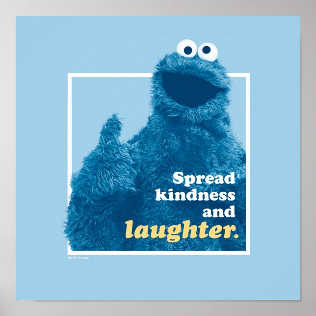 Cookie Monster | Spread Kindness and Laughter Poster (Front)