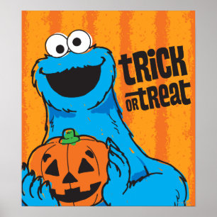 Cookie Monster - Trick Or Treat Poster