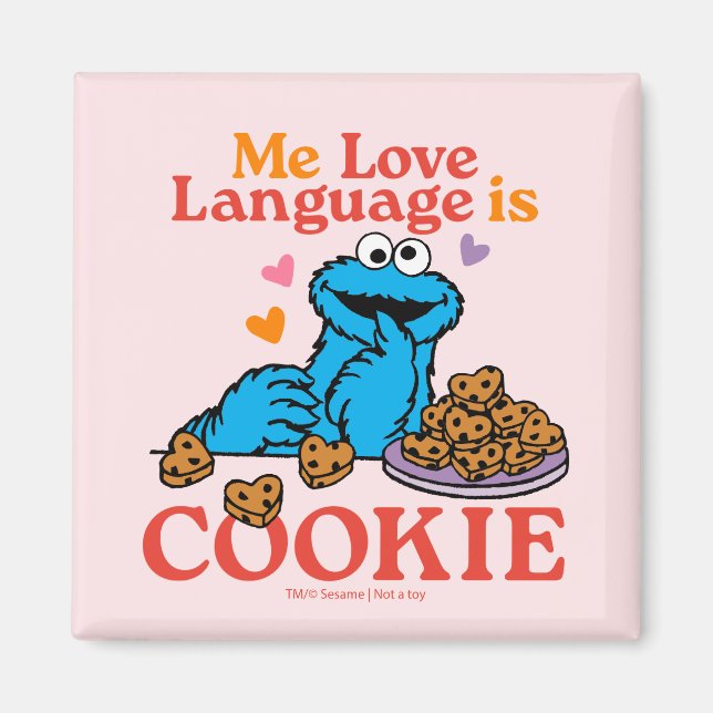 Cookie Monster | Valentine's Day Quote Magnet (Front)