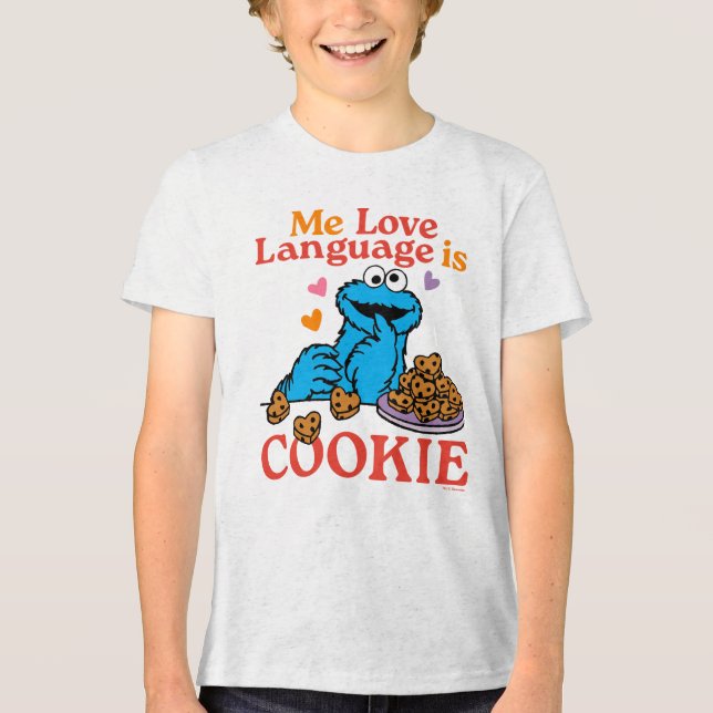 Cookie Monster | Valentine's Day Quote Tri-Blend Shirt (Front)
