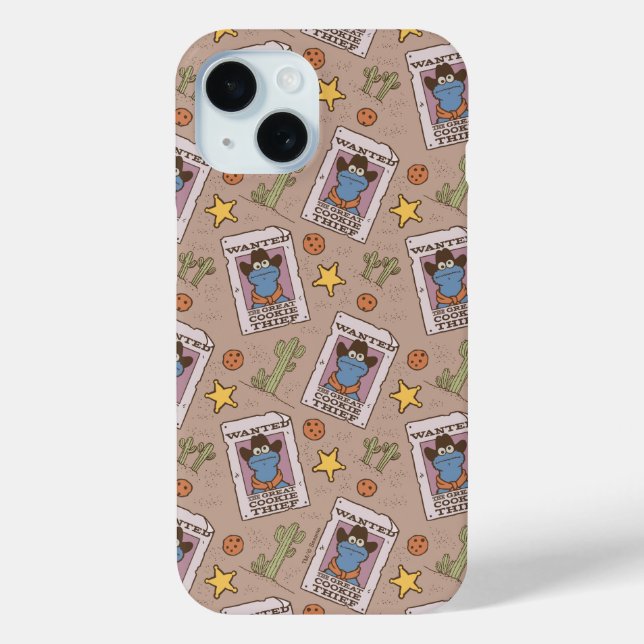 Cookie Monster Wanted Pattern Case-Mate iPhone Case (Back)