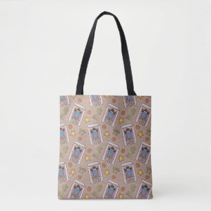 Cookie Monster Wanted Pattern Tote Bag