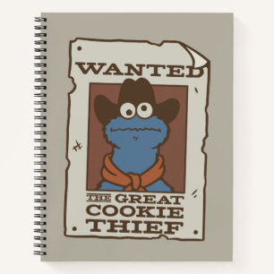 Cookie Monster   Wanted Poster Notebook