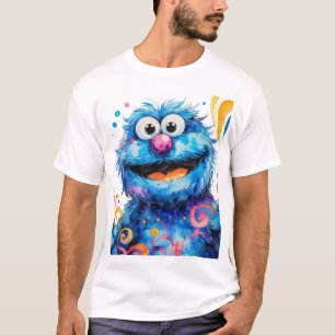 Cookie Monster Watercolor Trend T-Shirt