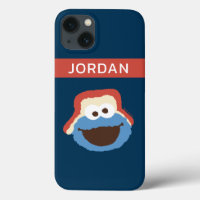 Cookie Monster Woodland Face | Add Your Name