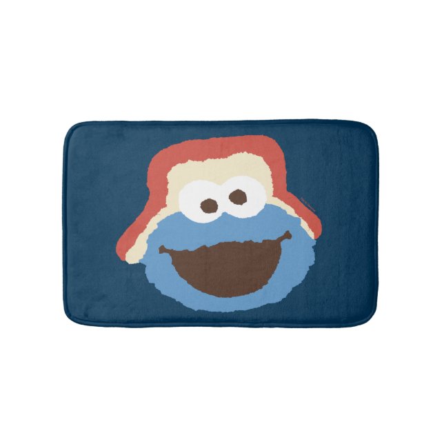Cookie Monster Woodland Face Bath Mat (Front)