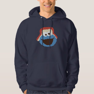 Cookie Monster Woodland Face Hoodie