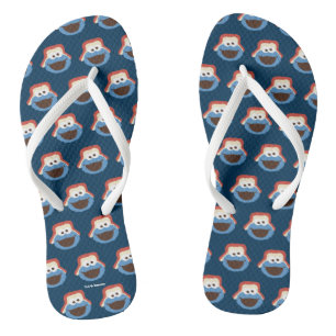 Cookie Monster Woodland Face Jandals
