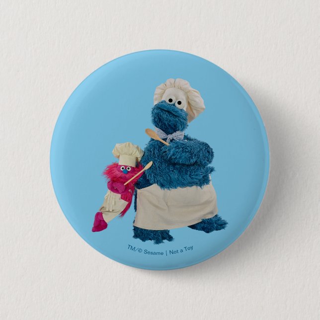 Cookie Monster's Food Truck Partners 6 Cm Round Badge (Front)