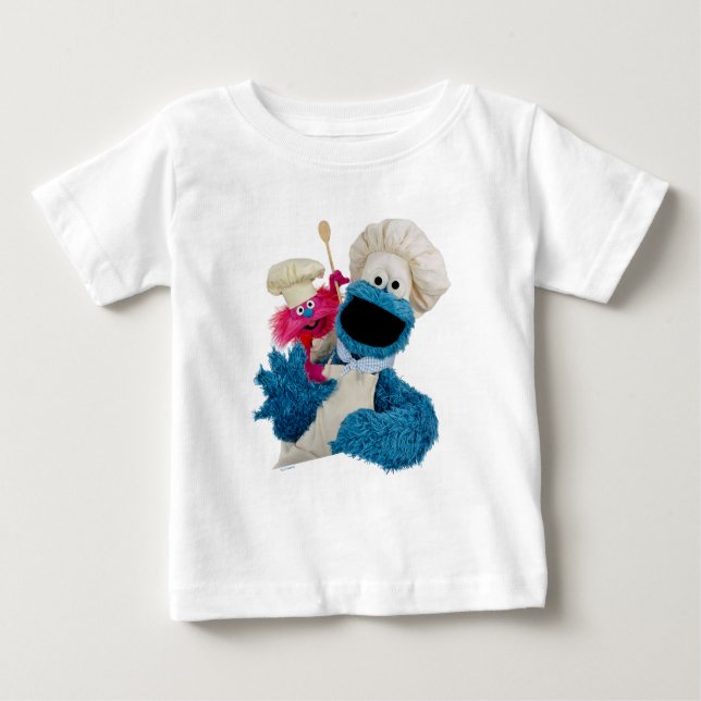 Cookie Monster's Foodie Truck Friends Baby T-Shirt (Front)