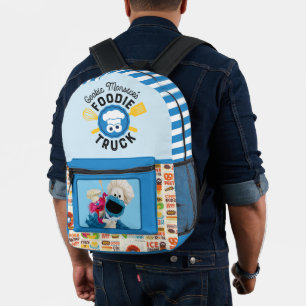 Cookie Monster's Foodie Truck Friends Printed Backpack
