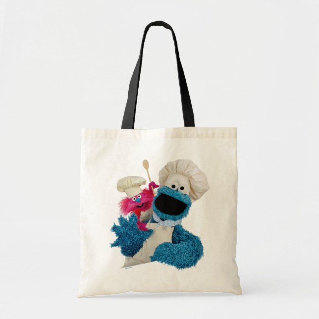 Cookie Monster's Foodie Truck Friends Tote Bag (Front)