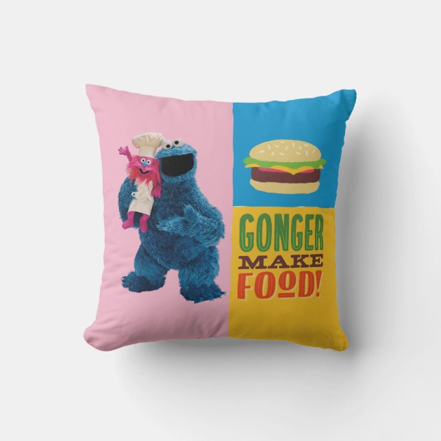 Cookie Monster's Foodie Truck | Gonger Make Food Cushion (Front)