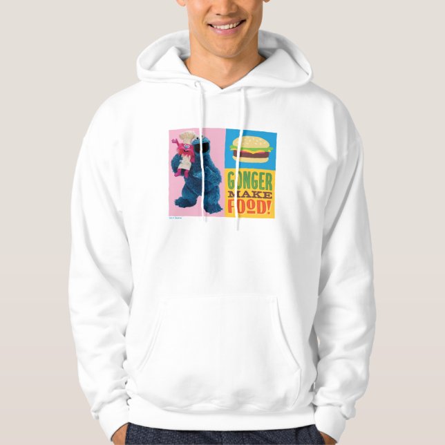 Cookie Monster's Foodie Truck | Gonger Make Food Hoodie (Front)