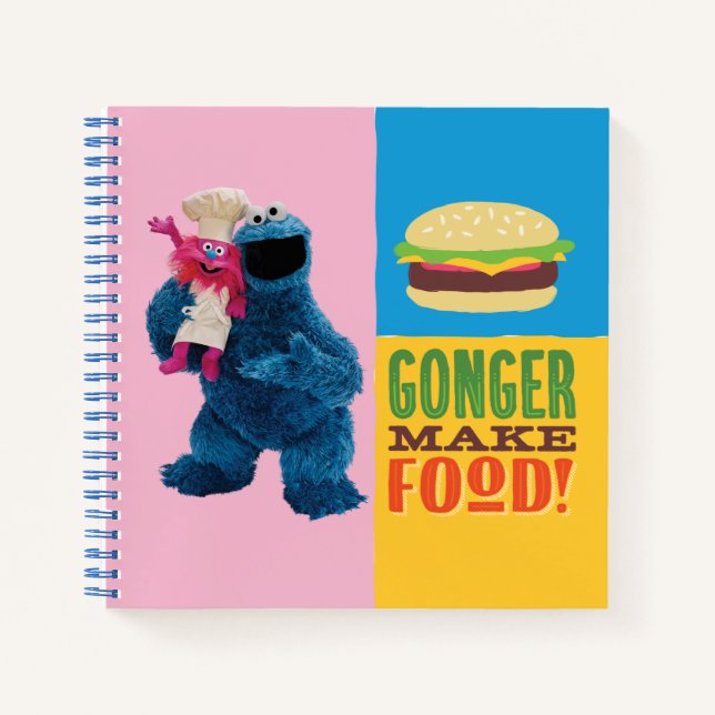 Cookie Monster's Foodie Truck | Gonger Make Food Notebook (Front)