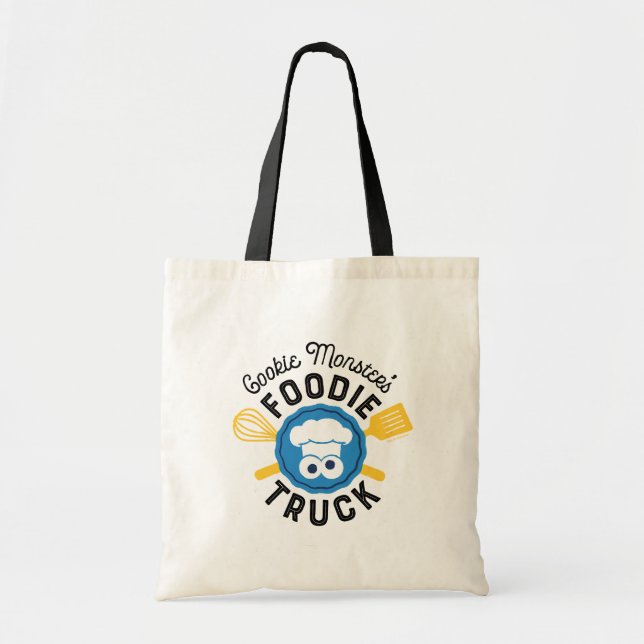 Cookie Monster's Foodie Truck Logo Tote Bag (Front)