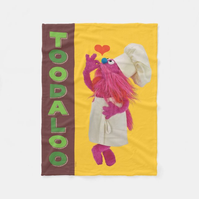 Cookie Monster's Foodie Truck | Toodaloo Fleece Blanket (Front)