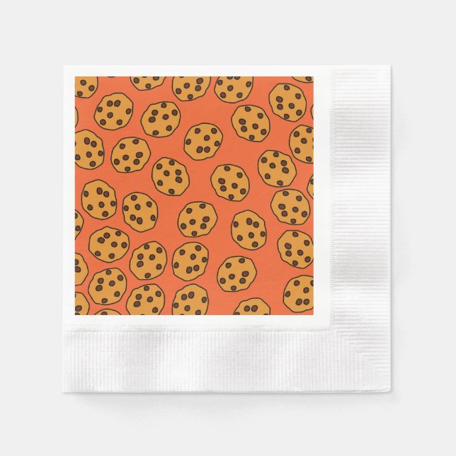 cookie print on orange napkin (Front)