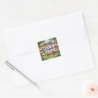 Cookie Squad Square Sticker