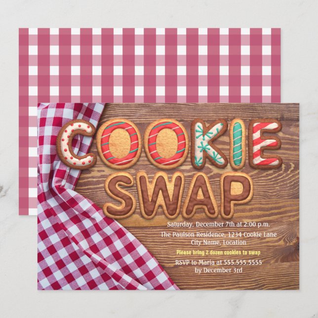 Cookie Swap Invitation (Front/Back)