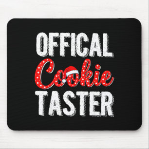 Cookie Taster Cookie Christmas Matching Couple  Mouse Pad