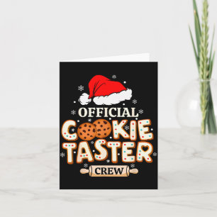 Cookie Taster Crew, Funny Christmas Baking Team Card
