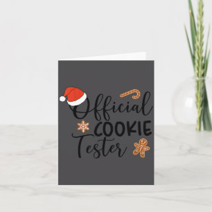 Cookie Tester & Cookie Baker Funny Christmas C Card