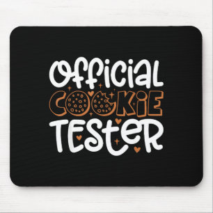 Cookie Tester Christmas Bakers Kids Toddler Xmas Mouse Pad