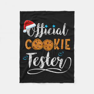 Cookie Tester Christmas Baking Team  Fleece Blanket
