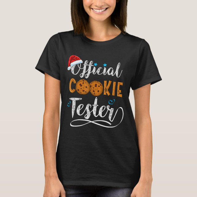 Cookie Tester Christmas Baking Team  T-Shirt (Front)