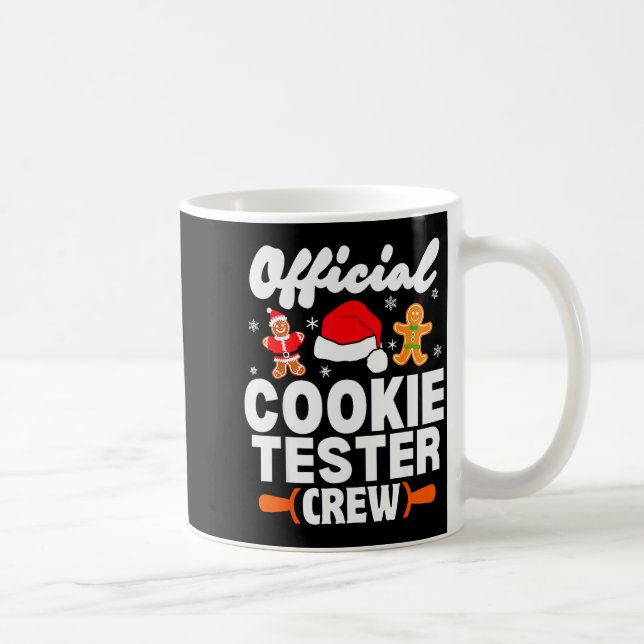 Cookie Tester Crew Christmas Baking Xmas Pajamas  Coffee Mug (Right)