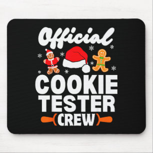 Cookie Tester Crew Christmas Baking Xmas Pajamas Mouse Pad