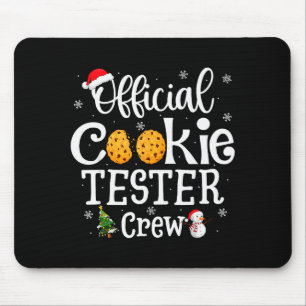 Cookie Tester Crew Family Baking Team Christmas Mouse Pad