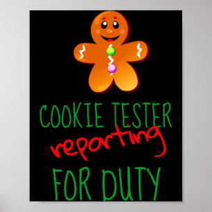 Cookie Tester Kids Hanes Tagless T Shirt  Poster