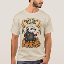Cookie Thief Champion Funny Honey Badger Christmas