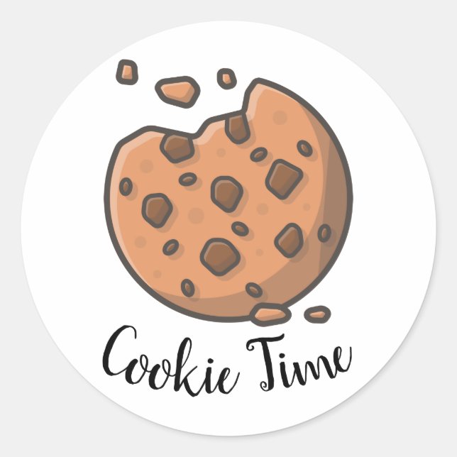 Cookie Time Classic Round Sticker (Front)