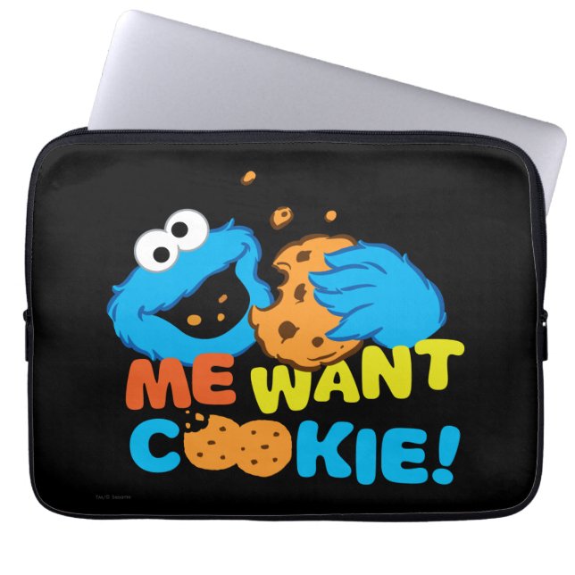 Cookie Wants Cookie Laptop Sleeve (Front)
