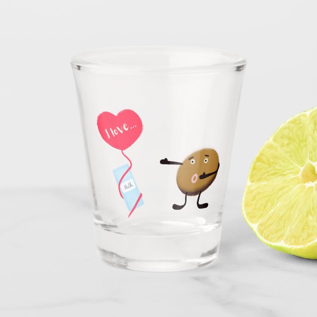 Cookie with milk shot glass (Front)