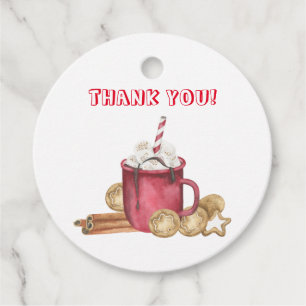 Cookies and cocoa baby shower Thank you Favour Tags