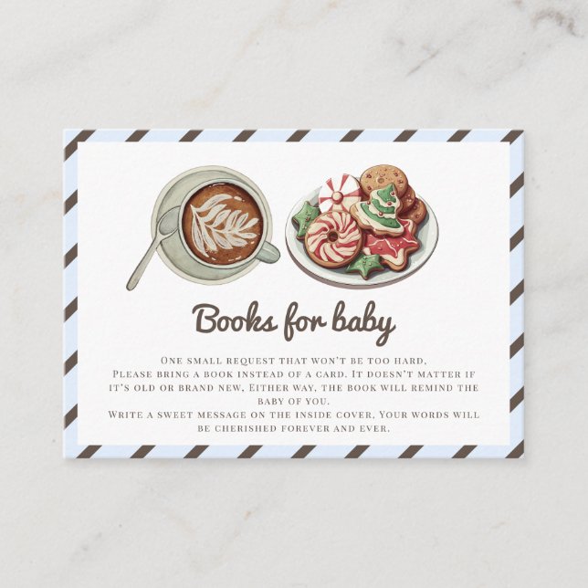 Cookies and Cocoa Books for Baby Enclosure Card (Front)