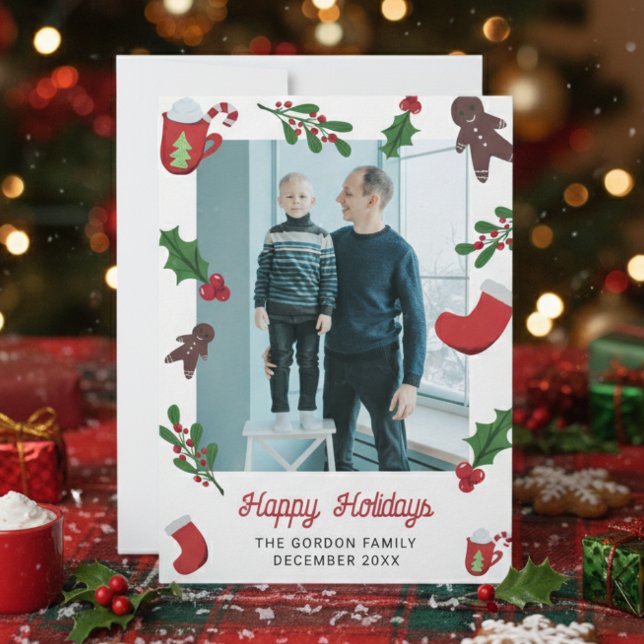 Cookies and Cocoa Christmas Custom Holidays Cute Invitation (Creator Uploaded)