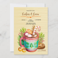 Cookies and Cocoa Invitation