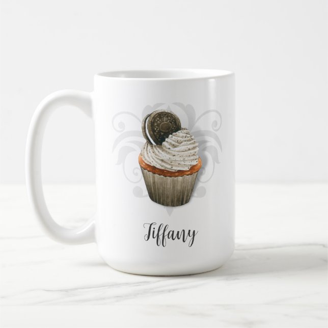 Cookies and cream cupcake mug (Left)