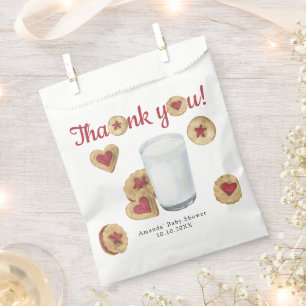 Cookies and Milk Baby shower Thank you Favour Bags