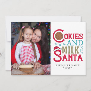 Cookies And Milk For Santa Festive Holiday Photo