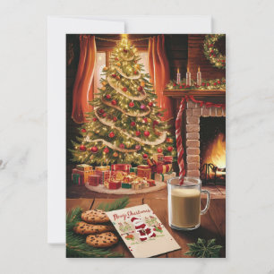 Cookies and Milk for Santa Holiday Card