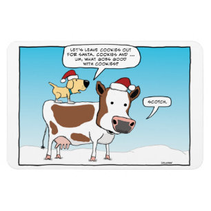 Cookies and Scotch for Santa magnet