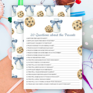 Cookies baby shower - 20 Questions about Parents
