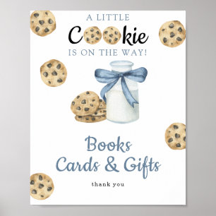 Cookies baby shower Books cards and gifts Poster