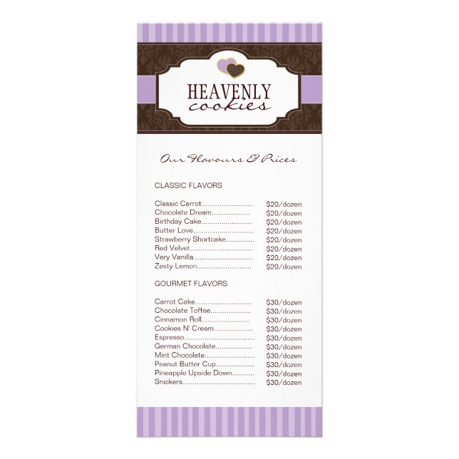 Cookies /  Bakery Rack Card (Front)